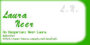 laura neer business card